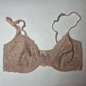 TAN LACE UNDERWIRE BRA